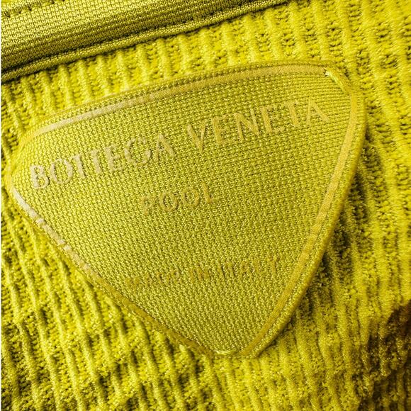 Bottega Veneta Chartreuse Seersucker Halterneck Bikini with Bag 42 / 6 - Picture 12 of 16